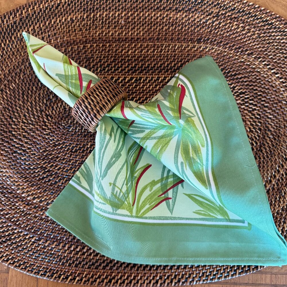 4 x Springtime Beauville Les Pivoines Napkins - NEW